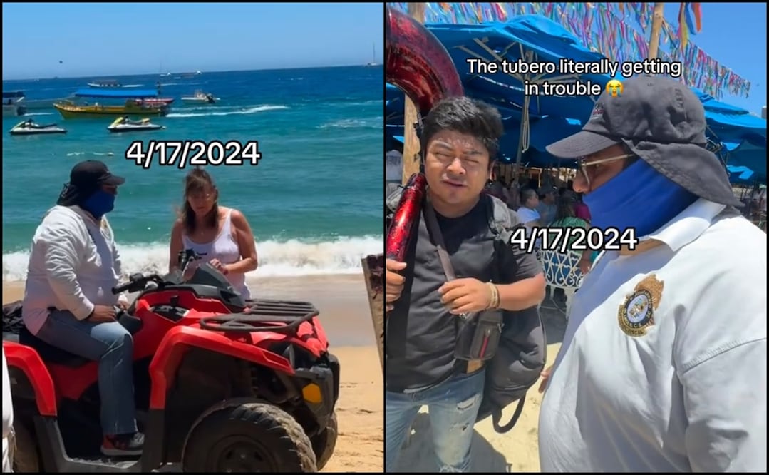 Turistas vs músicos en Los Cabos Foto: captura de pantalla