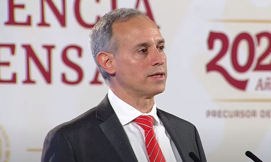 El doctor López-Gatell dijo que por quinta semana consecutiva se registra una reducción de casos de Covid-19 en el país, con solo 0.8% son los casos activos. Foto: tomada de video