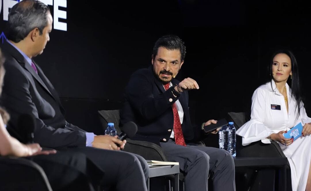 Zoé Robledo, director del IMSS, durante su participación en el foro de negocios Expansión Summit 2023 / Foto: Especial