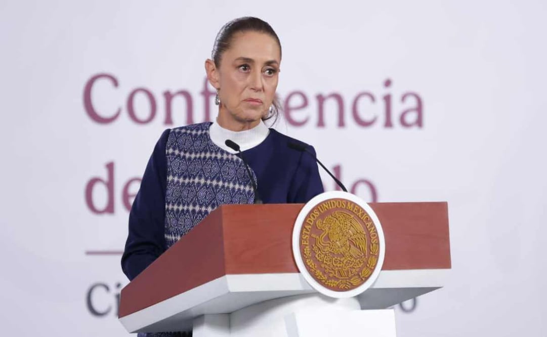 La presidenta Claudia Sheinbaum durante la mañanera del 28 de enero del 2026. Foto: Carlos Mejía / EL UNIVERSAL