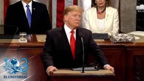 "Los muros salvan vidas", dice Trump en discurso; insiste en su construcción