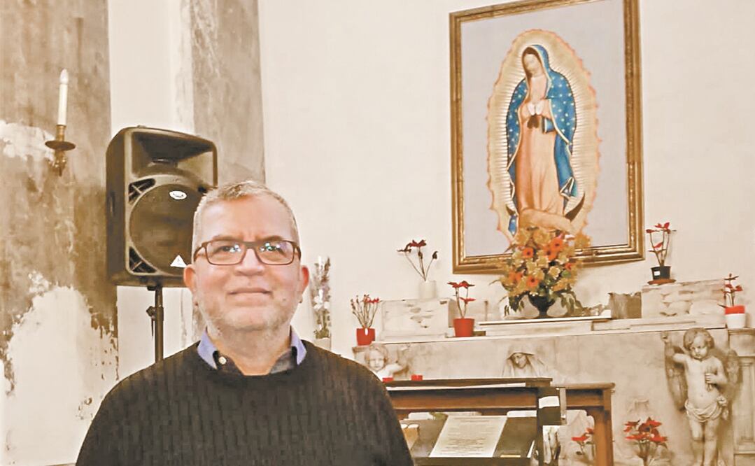 El padre Óscar Escobar está a cargo de los creyentes de habla hispana en Bruselas desde 2013. Foto: INDER BUGARIN. EL UNIVERSAL