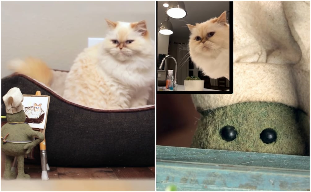 El pequeño Cheffy se despidió con cariño de su mascota Miss Penny. Foto: Captura de pantalla @thetinychefshow