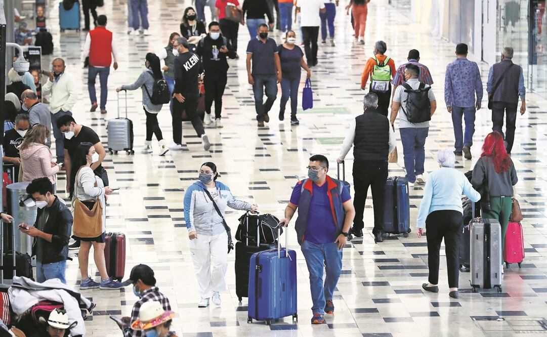 Los asientos ofrecidos por aerolíneas entre ambos países en diciembre fueron 20% más que en el mismo mes de 2019. Foto: ARCHIVO EL UNIVERSAL