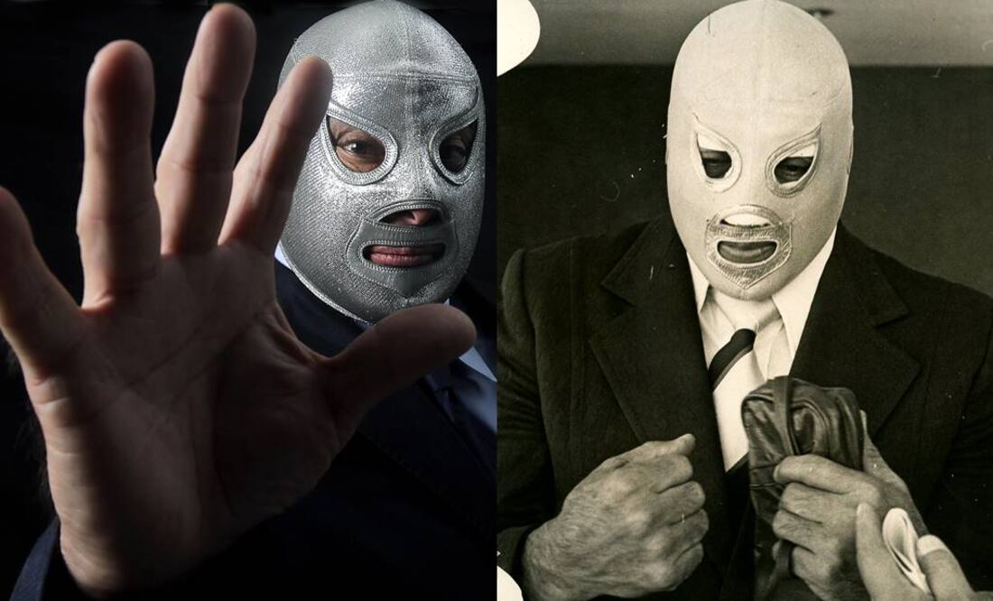 Rodeado de familiares y amigos, el hijo del "Enmascarado de Plata" platicó sobre su padre. FOTO: Archivo.
