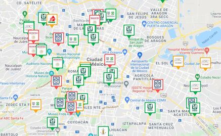 Mapa de hospitales Covid-19 en CDMX ante tercer ola de coronavirus