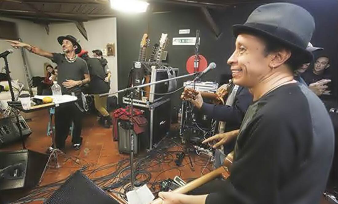 On Thursday, the band rehearsed a few songs and included a dedication to Donald Trump. (Photo: ARIEL OJEDA / EL UNIVERSAL)