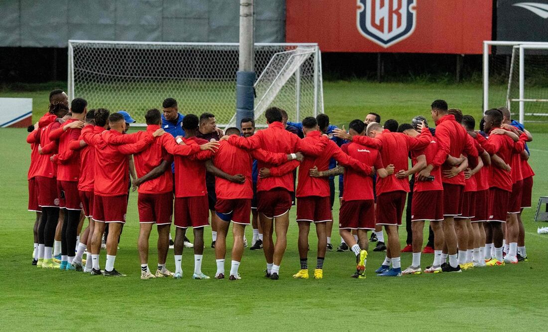 Los jugadores de la Selección en un entrenamiento previo a la Copa del Mundo / Foto: AFP