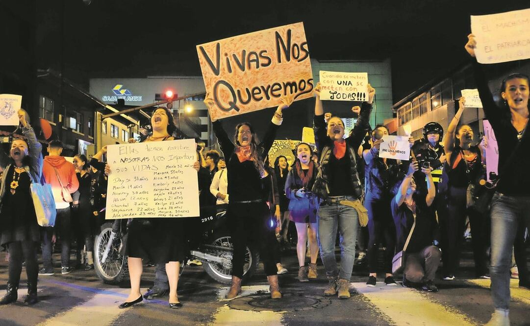 Una protesta contra los feminicidios en Costa Rica. FOTO: ARCHIVO EFE