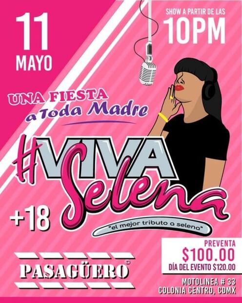 3 eventos tributo a Selena para ir con tu amor prohibido