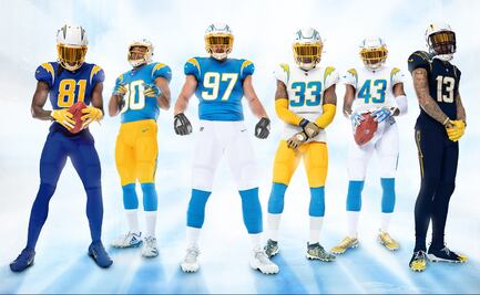 Los Chargers anuncian uniformes para la nueva temporada 2020