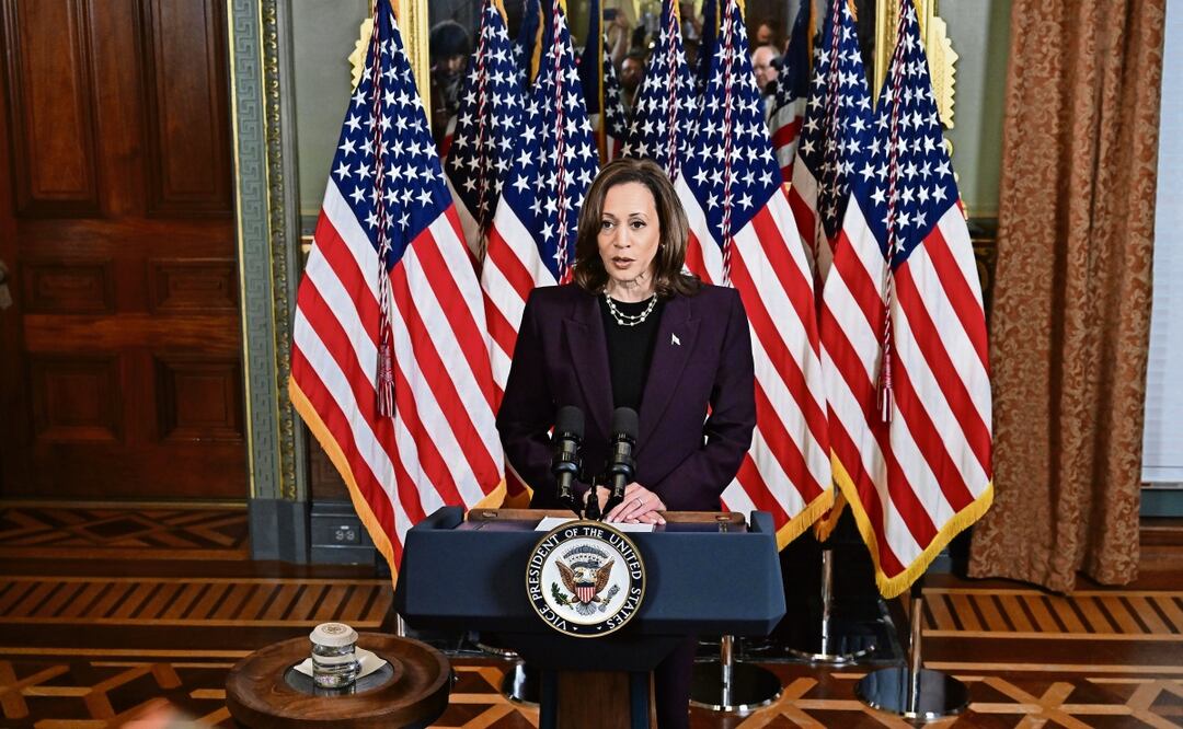 Kamala Harris, vicepresidenta estadounidense, ayer en Washington. Foto: Kenny Harris | EFE
