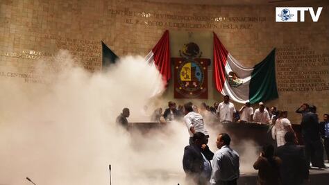 Zafarrancho en Congreso de Oaxaca