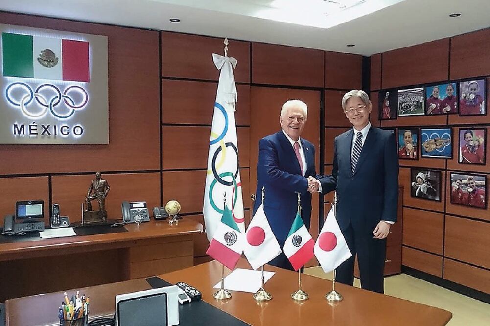 El embajador japonés visitó al titular del Comité Olímpico Mexicano. (COM)