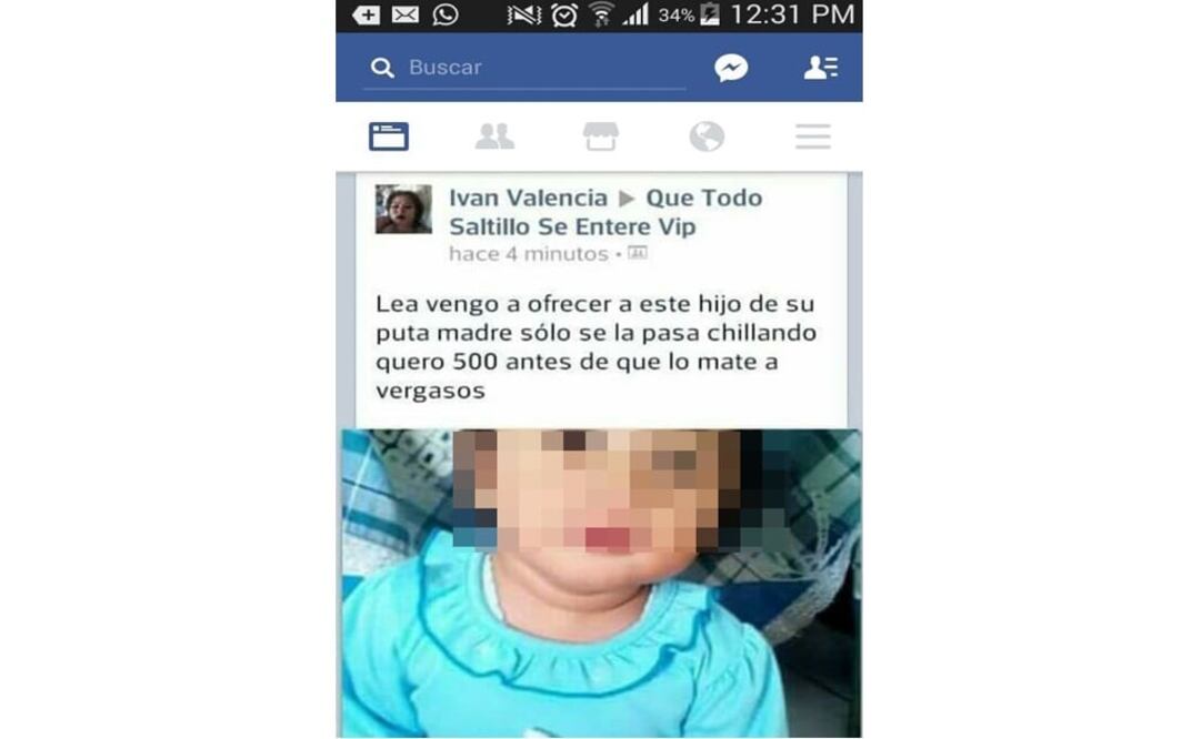 La imagen y el mensaje causó indignación entre la ciudadanía. /Especial