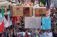 "No hay espacio para Bezos"; continúan protestas en Venecia contra boda del fundador de Amazon