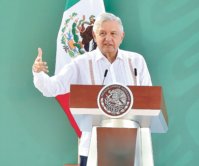 El presidente Andrés Manuel López Obrador agradeció la confianza del pueblo yaqui y dijo que no los va a traicionar. Foto: PRESIDENCIA