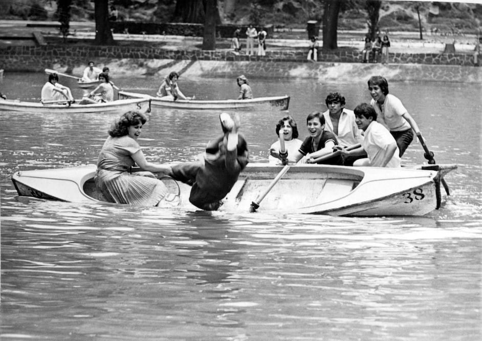 Cuando se iba a pescar al lago de Chapultepec