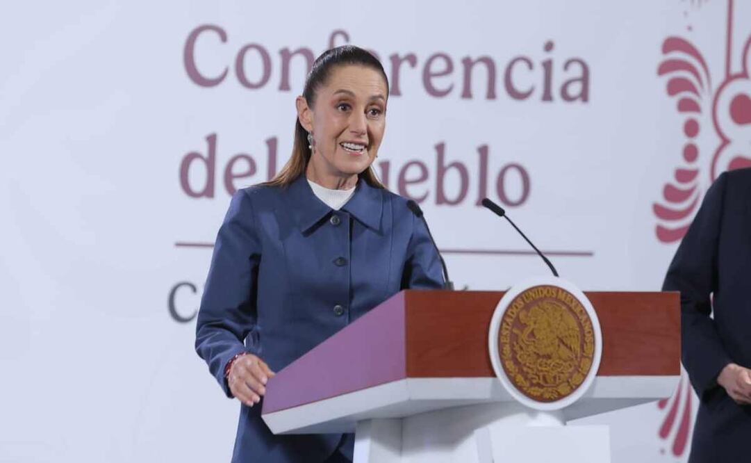 La presidenta  durante la mañanera de este 2 de septiembre del 2025. Foto: Gabriel Pano / EL UNIVERSAL.