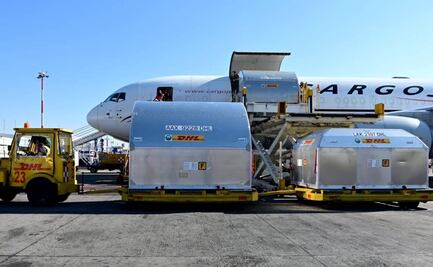 México recibe 596 mil 700 vacunas contra Covid-19 de Pfizer-BioNTech