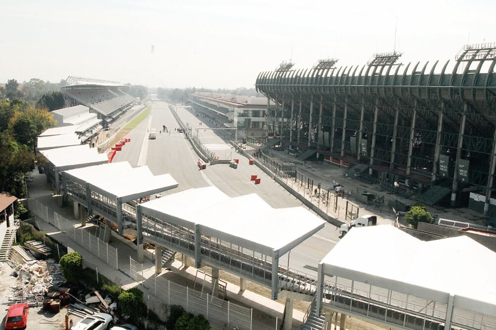 Las obras para ultimar pormenores en edificios, gradas y circuito se han acelerado para estar a tiempo y recibir la Licencia Internacional (JORGE GONZÁLEZ NAVARRO. NTX)