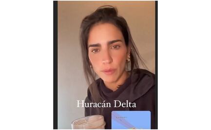 Bárbara de Regil sobrevive sin luz ni agua al huracán Delta