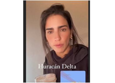 Bárbara de Regil sobrevive sin luz ni agua al huracán Delta