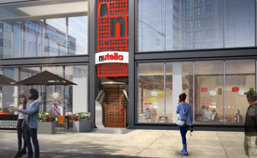 Nutella Café, en el 151 de North Michigan Avenue.  (Foto: Nutella)