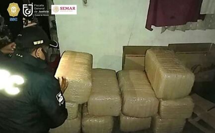 Decomisan 200 kilos de marihuana tras cateo en predio de Iztapalapa 