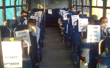 Pasajeros se resisten a usar cubrebocas en zona oriente del Valle de México