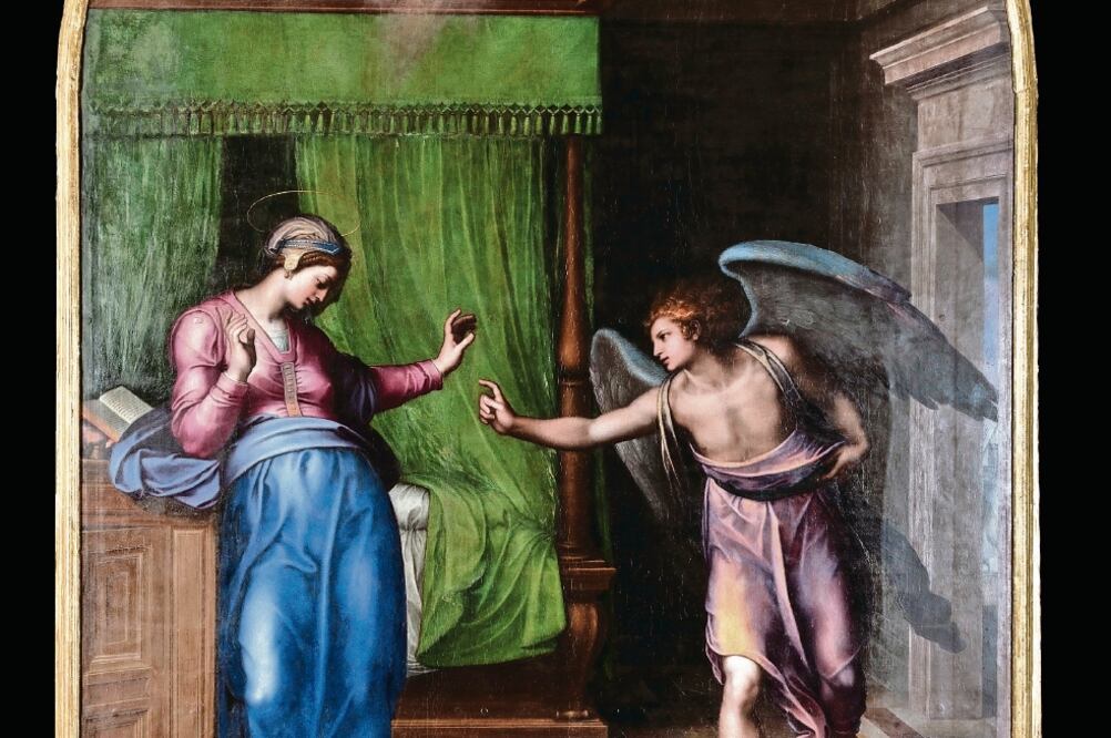 Anunciación, de Marcello Venusti. (© GOBERNACIÓN DEL ESTADO DE LA CIUDAD DEL VATICANO. DIRECCIÓN DE LOS MUSEOS)