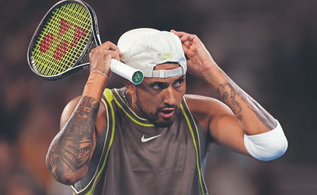 En este certamen participa con el sobrenombre de King Kyrgios. Foto: de ADRIAN DENNIS. AFP