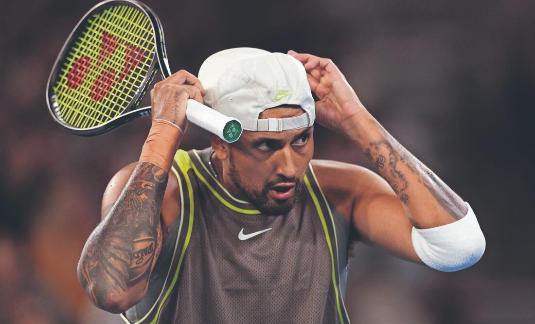 En este certamen participa con el sobrenombre de King Kyrgios. Foto: de ADRIAN DENNIS. AFP