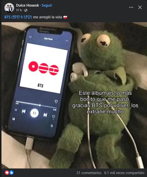 Estreno de álbum ARIRANG del grupo surcoreano BTS deja la mejor ola de memes en redes sociales. Foto: Captura de pantalla