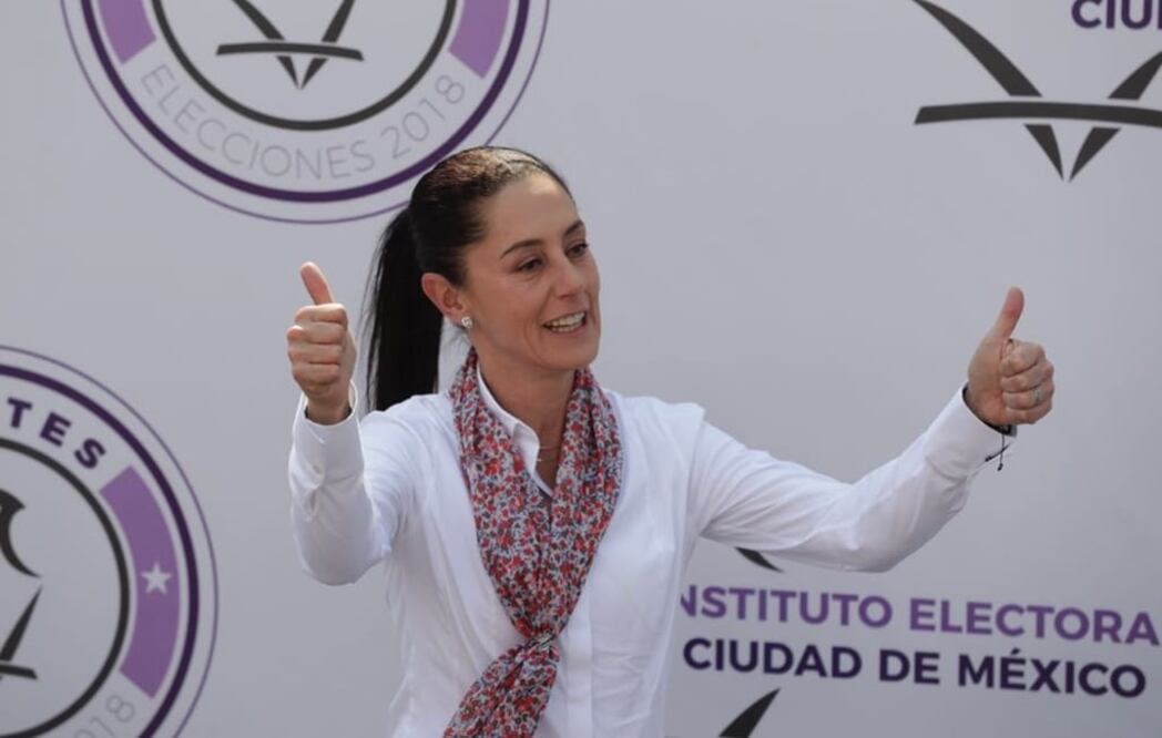 Claudia Sheinbaum, candidata a la jefatura de Gobierno de la Ciudad de México por la coalición Juntos Haremos Historia. Foto: Luis Cortes/EL UNIVERSAL