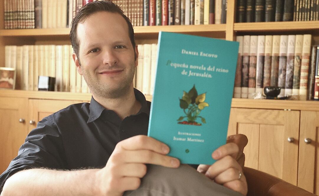 Entrevista con el escritor Daniel Escoto, por su libro "Pequeña novela del reino de Jerusalén". Fotos: Berenice Fregoso/EL UNIVERSAL.
