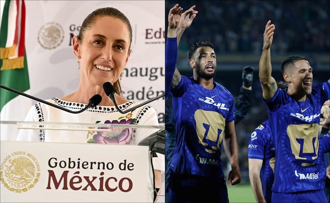 Claudia Sheinbaum celebra en la mañanera la clasificación de Pumas a la final de la Liga MX