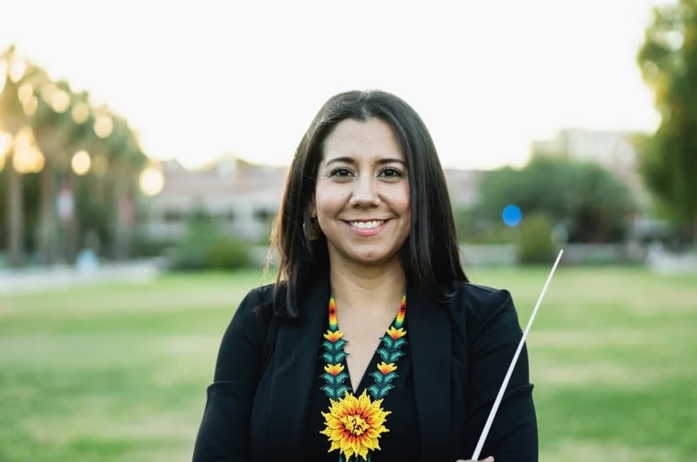 Fátima Corona, directora de orquesta.
Foto: INBAL, cortesía
