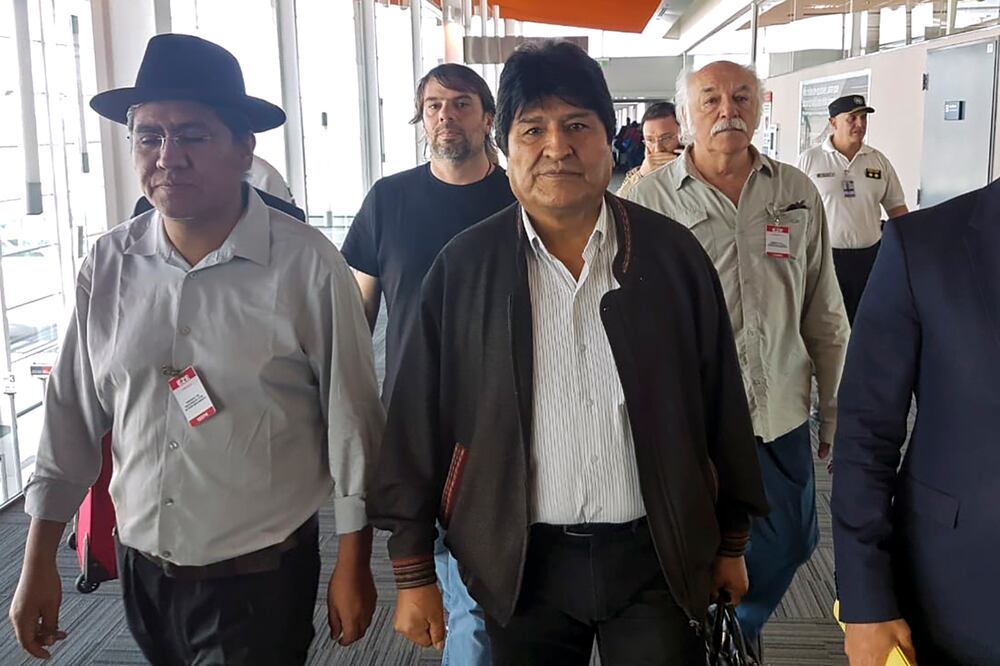 Evo Morales se reunió con líderes de su partido para las elecciones en Bolivia (AFP)