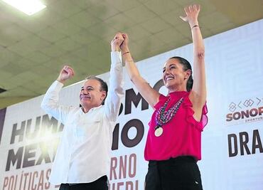 Alfonso Durazo le da cálido recibimiento en Sonora