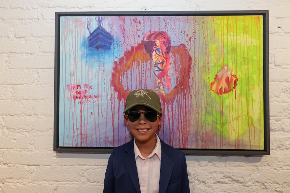 Desde los 5 años, el talento de Víctor para el dibujo y la pintura sorprendió a sus padres y maestros. Foto: Especial