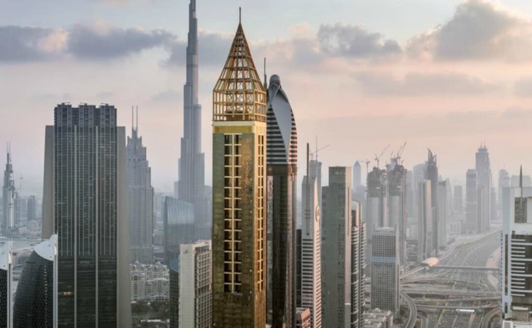 El Hotel Gevora, logró rebasar al JW Marriott Marquis de la misma ciudad que mide un metro menos. (Foto: Gevora Hotel)