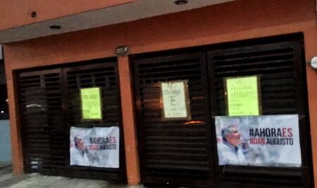 Desoyen al INE; colocan mantas en favor de Adán Augusto en Tamaulipas