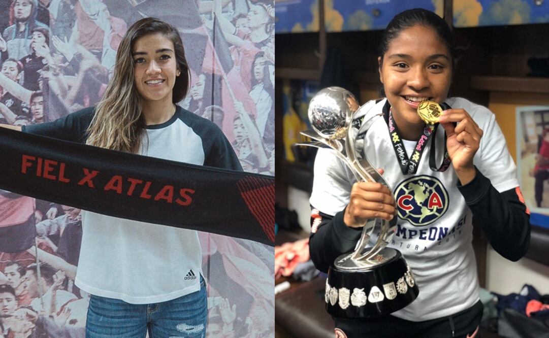 Sorchini y Fierro, las dos primeras jugadoras que son baja de América para el CL2019. FOTOS TOMADAS DE TWITTER