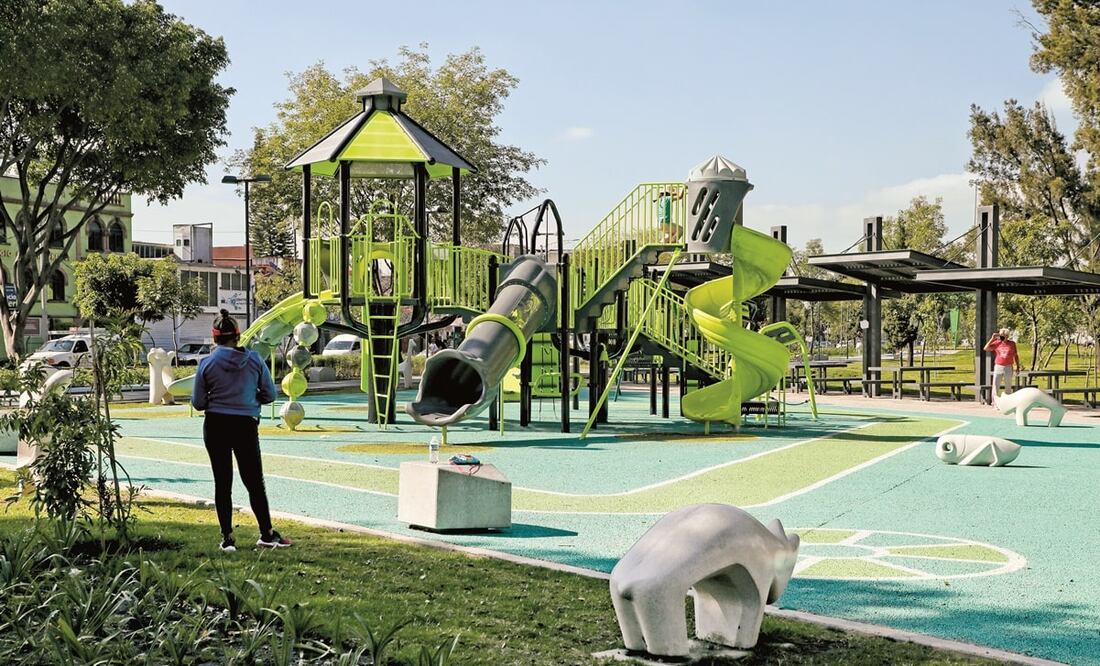 En el Parque Lineal Vicente Guerrero se invirtieron 102.5 millones de pesos. Foto: Especial