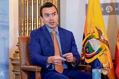 Presidente de Ecuador critica a Petro por "snob"; a Bukele por "arrogante" y a Milei por estar "lleno de sí mismo"