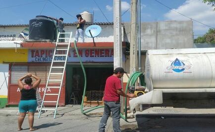 Por escasez, reparten agua con pipas en Chiapas 