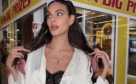 El vestido transparente de Macarena Achaga, novia de Juanpa Zurita