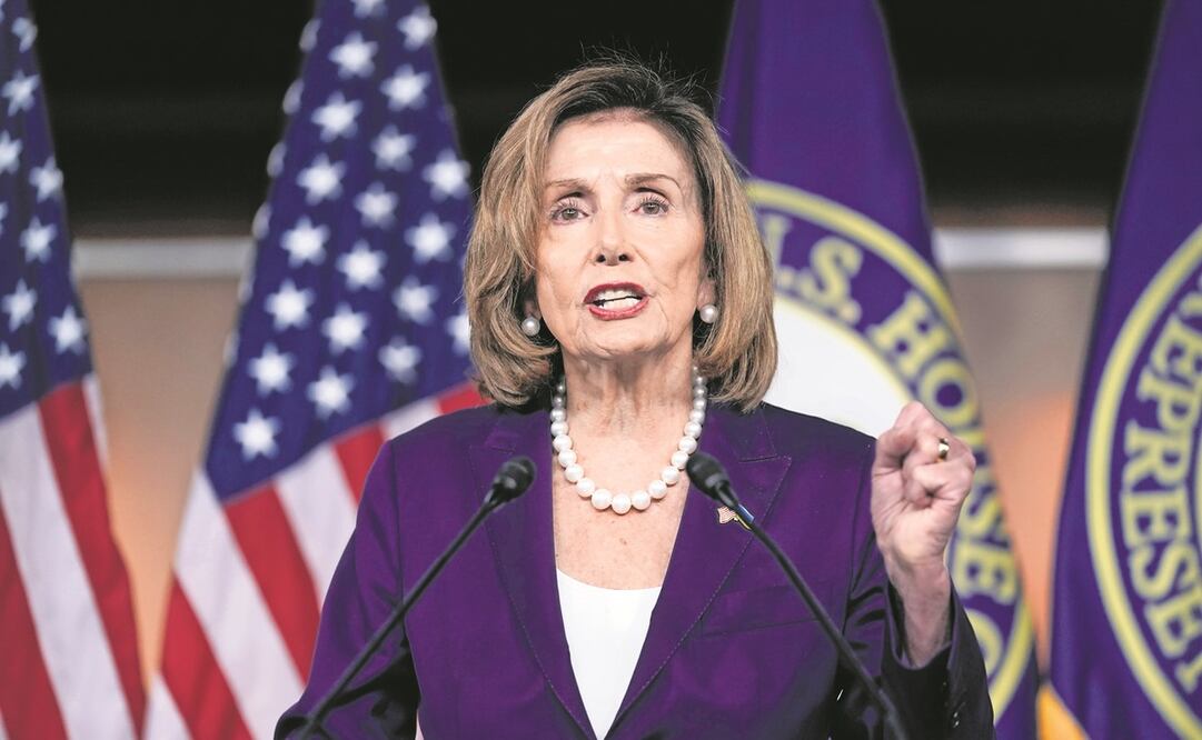 La líder demócrata de la Cámara de Representantes, Nancy Pelosi, se mostró satisfecha con los resultados del Partido Demócrata. Foto: J. Scott Applewhite / AP