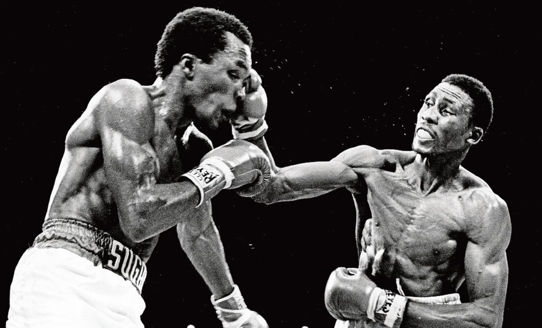 Thomas Hearns y “Sugar” Ray Leonard ofrecieron gran espectáculo en su pelea de 1981 (ARCHIVO. EL UNIVERSAL)
